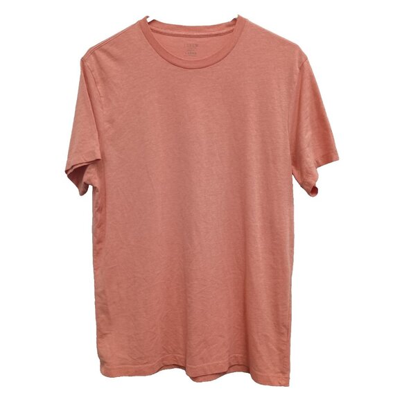 J. Crew Mens T Shirt Large Orange Washed Short Sleeve Crew Neck Preppy Basics - Picture 1 of 5